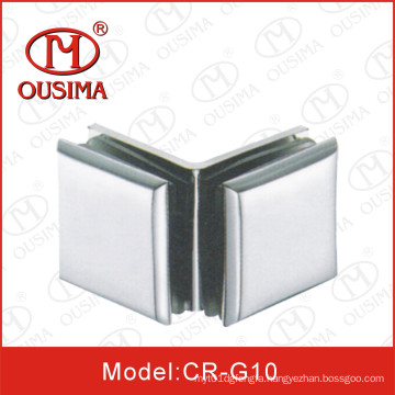 Zinc Alloy Double Side 90 Degree Glass to Glass Fixing Clamp (CR-G10)